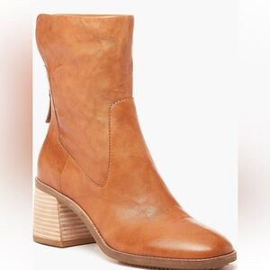Kelsi Dagger Island Block Tan Heeled Booties